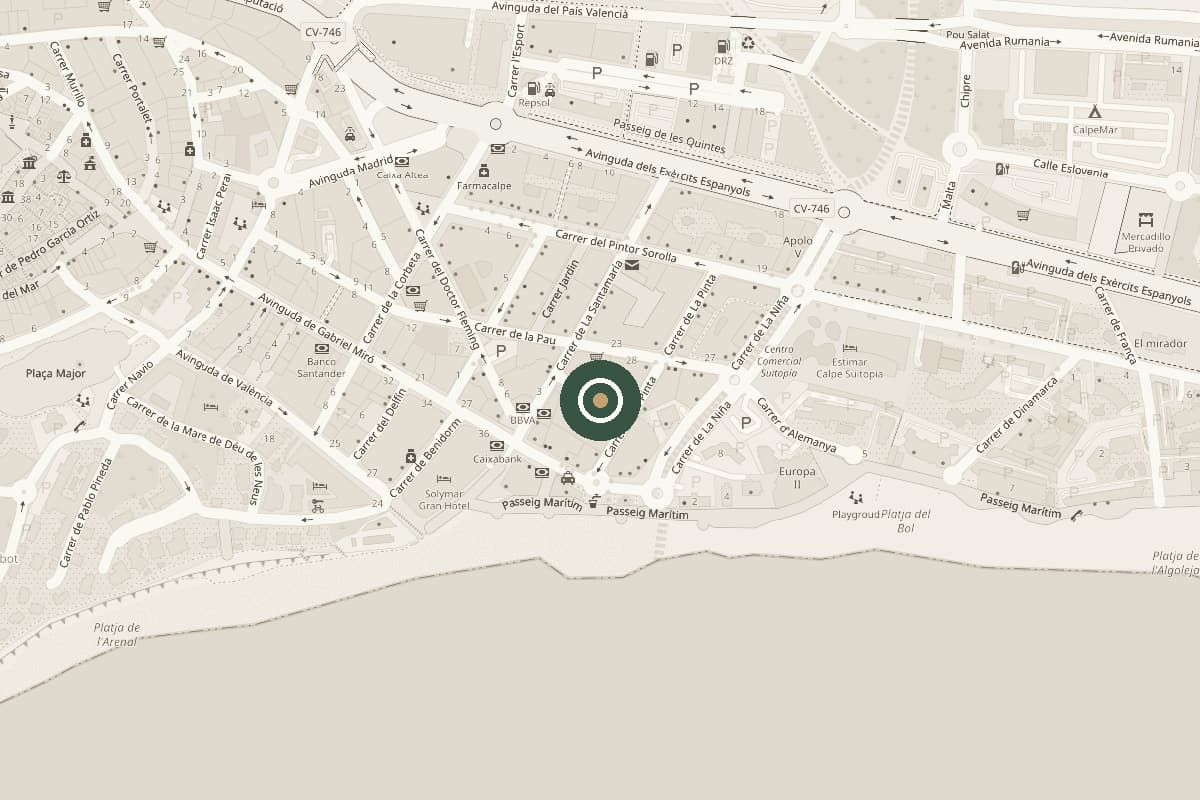 Mapa de la ubicación de Green Rabbit en Carrer de Joan de Garay, Calp